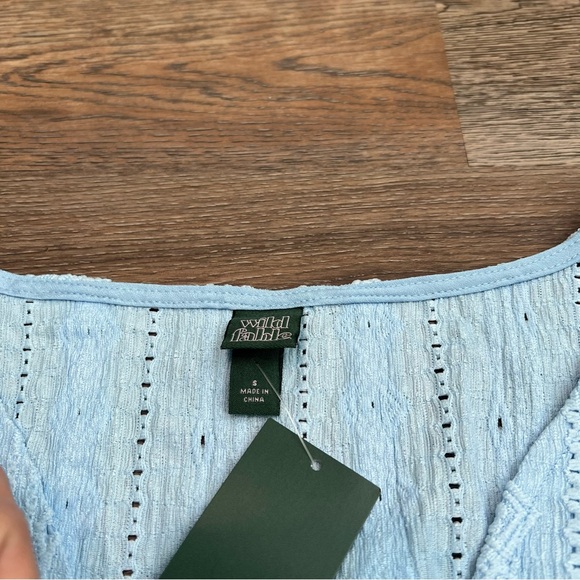 NWT Women's Mini Dress - Wild Fable Chambray Blue Small - Picture 4 of 8